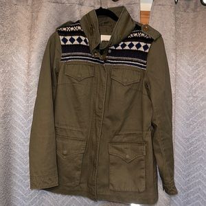 BCBGeneration green utility jacket size medium